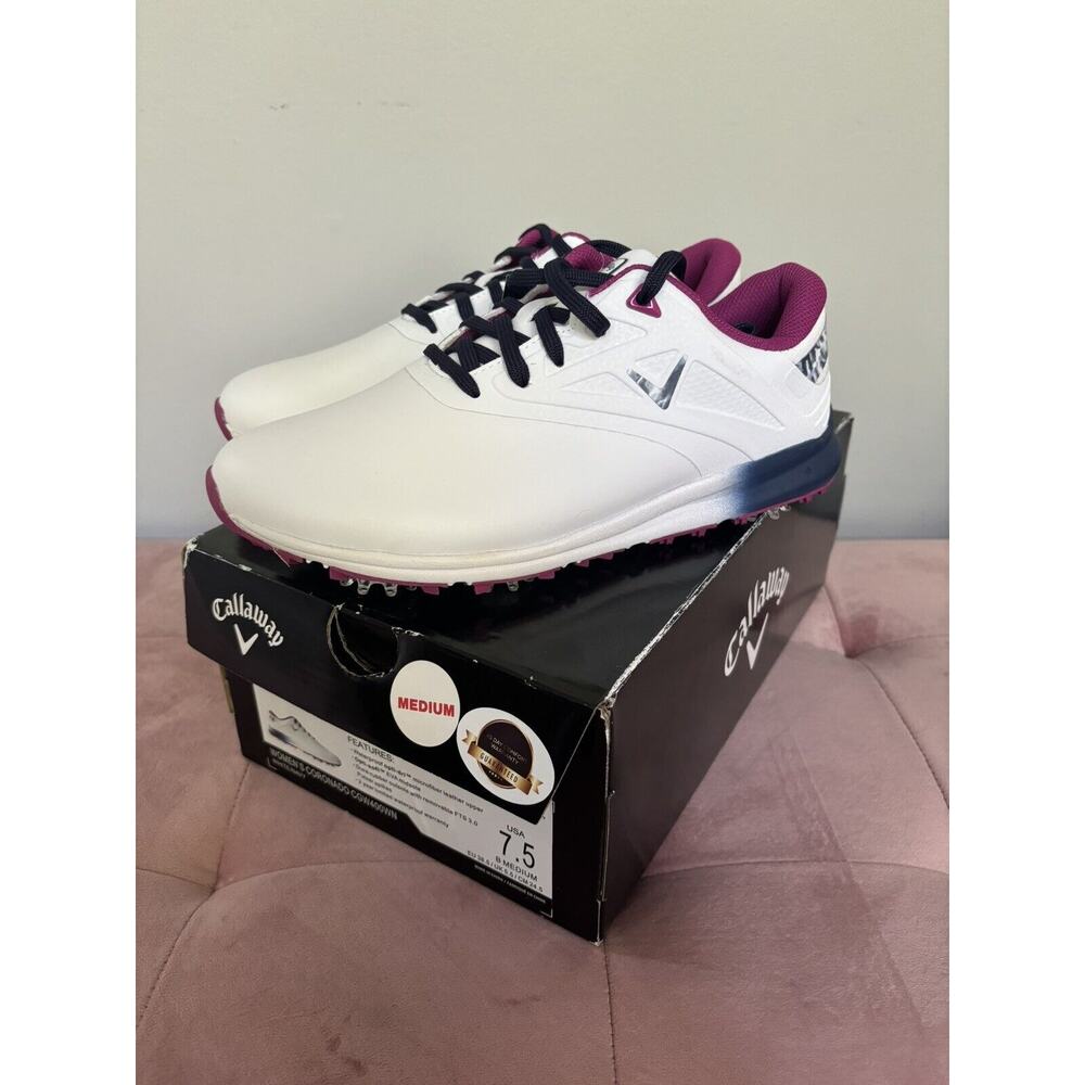 New In Box Women's Callaway Coronado Size 7.5 CGW400WN Golf Shoes FAST SHIP